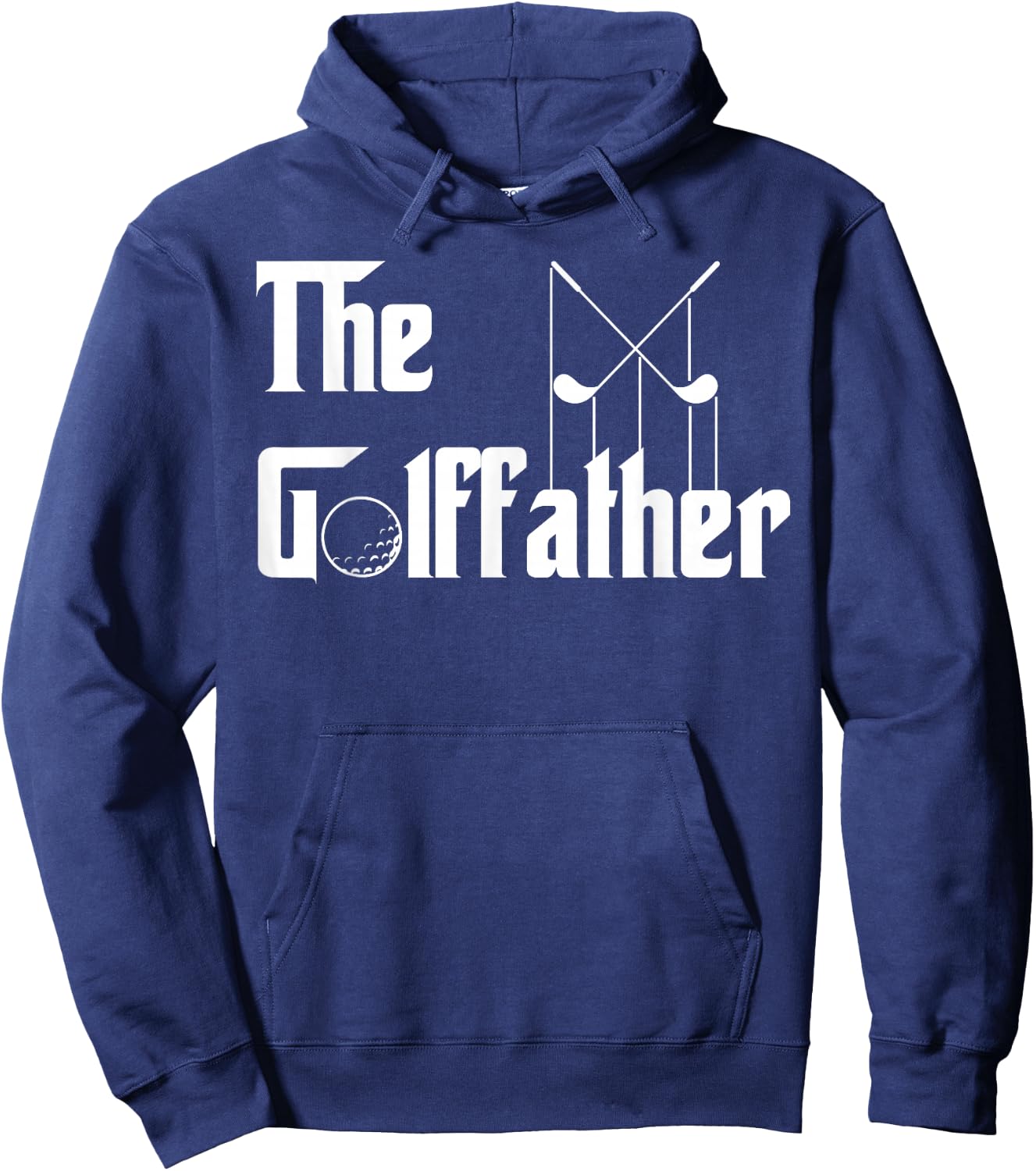 The Golffather Golf Father Funny Golfing Fathers Day Hoodie - Hoodie | Navy