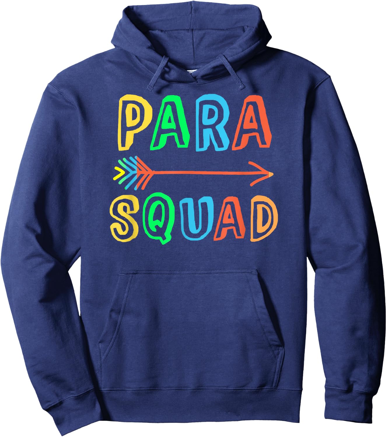 School PARA SQUAD Paraprofessional Special Ed Teacher SPED Hoodie - Hoodie | Navy