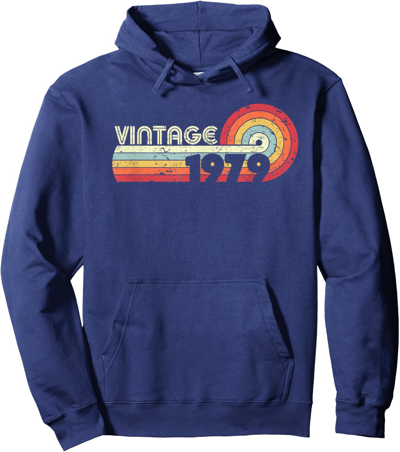 1979 Vintage Shirt, Birthday Gift . Retro Style Hoodie - Hoodie | Navy