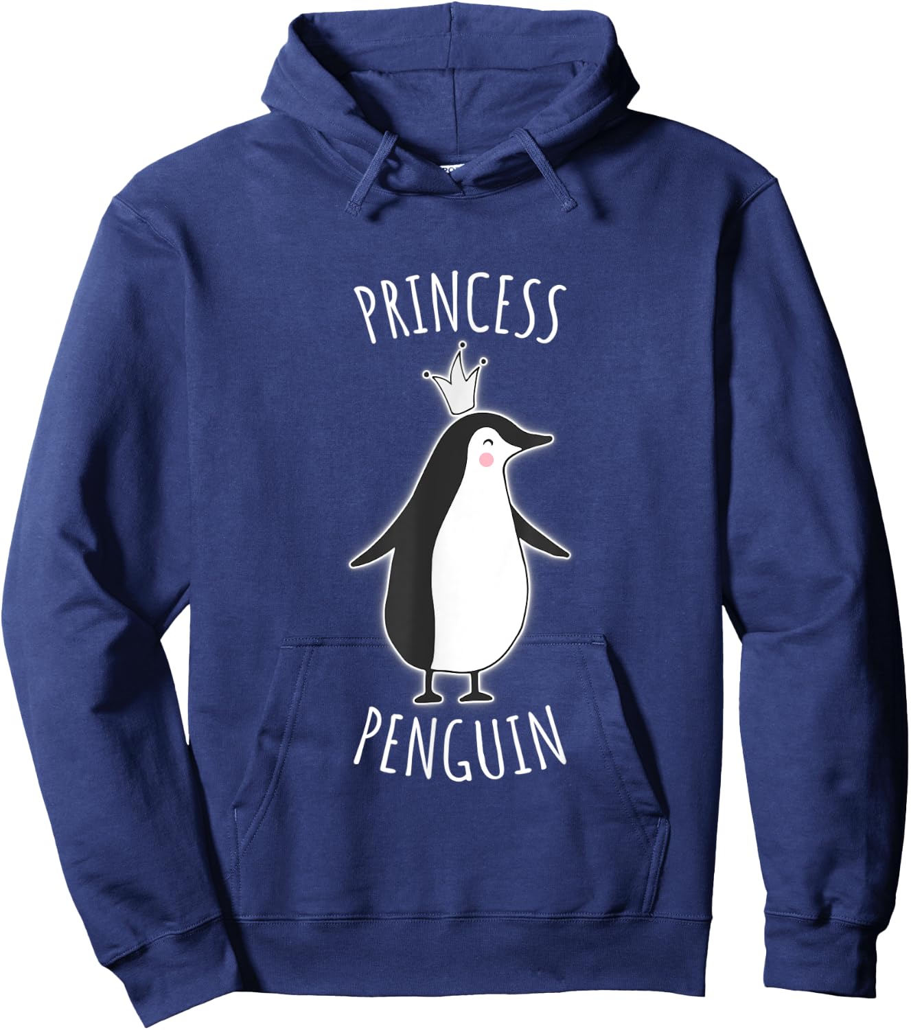 Cute Penguin Princess T Shirt Gift Boys Girls Kids Hoodie - Hoodie | Navy