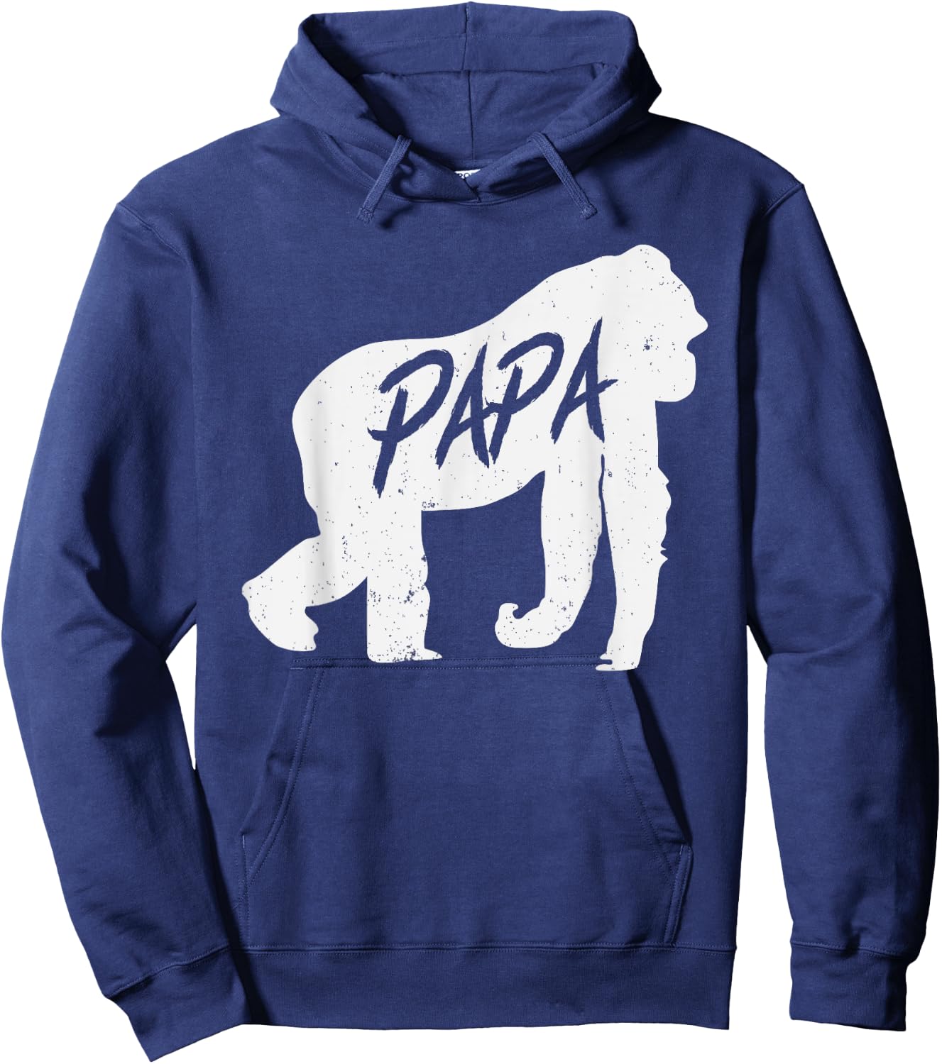 Papa Gorilla Ape T Shirt Monkey Animal Wildlife Gift Hoodie - Hoodie | Navy