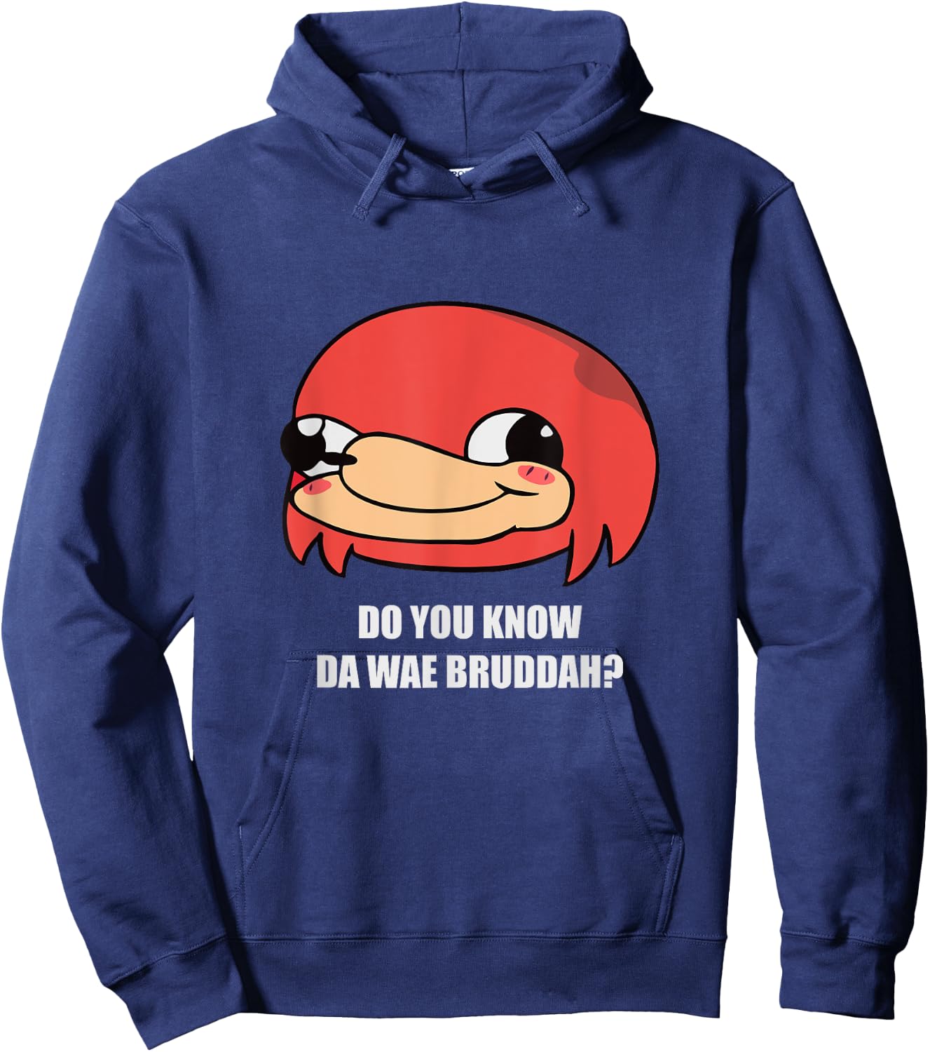 Ugandan Warrior Shirt Vr Know Da Wae Bruddah Funny Meme Men Hoodie - Hoodie | Navy