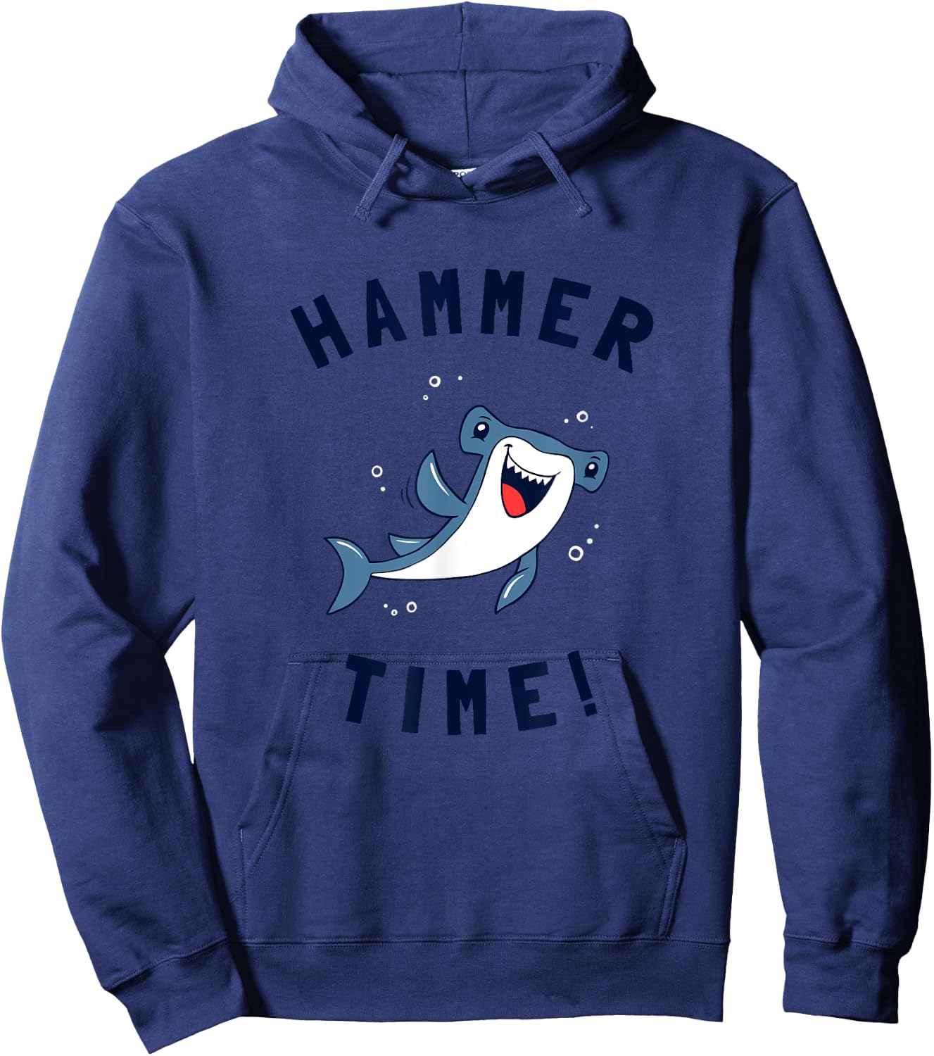 Hammer Time - Hammerhead Shark Funny Pun Hoodie - Hoodie | Navy