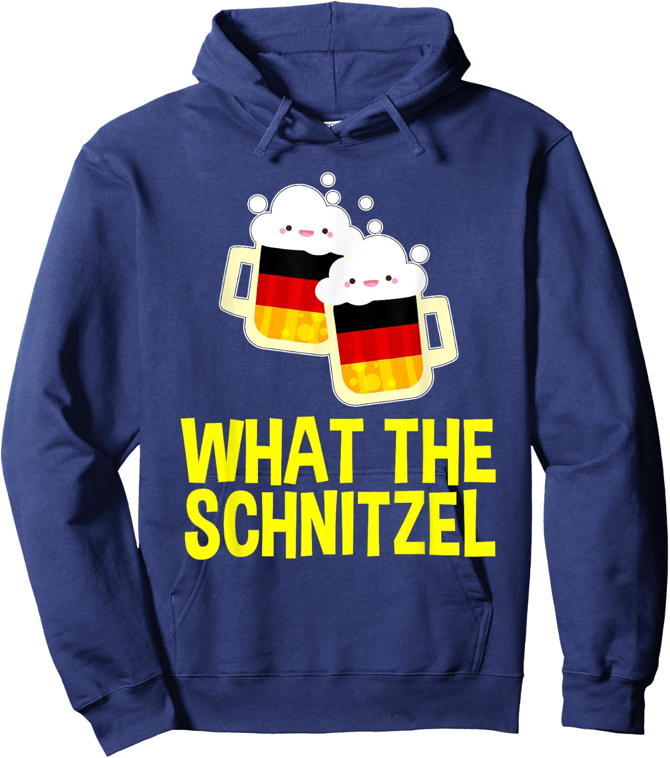 Best Oktoberfest Outfit What the Schnitzel German Beer Gifts Hoodie - Hoodie | Navy