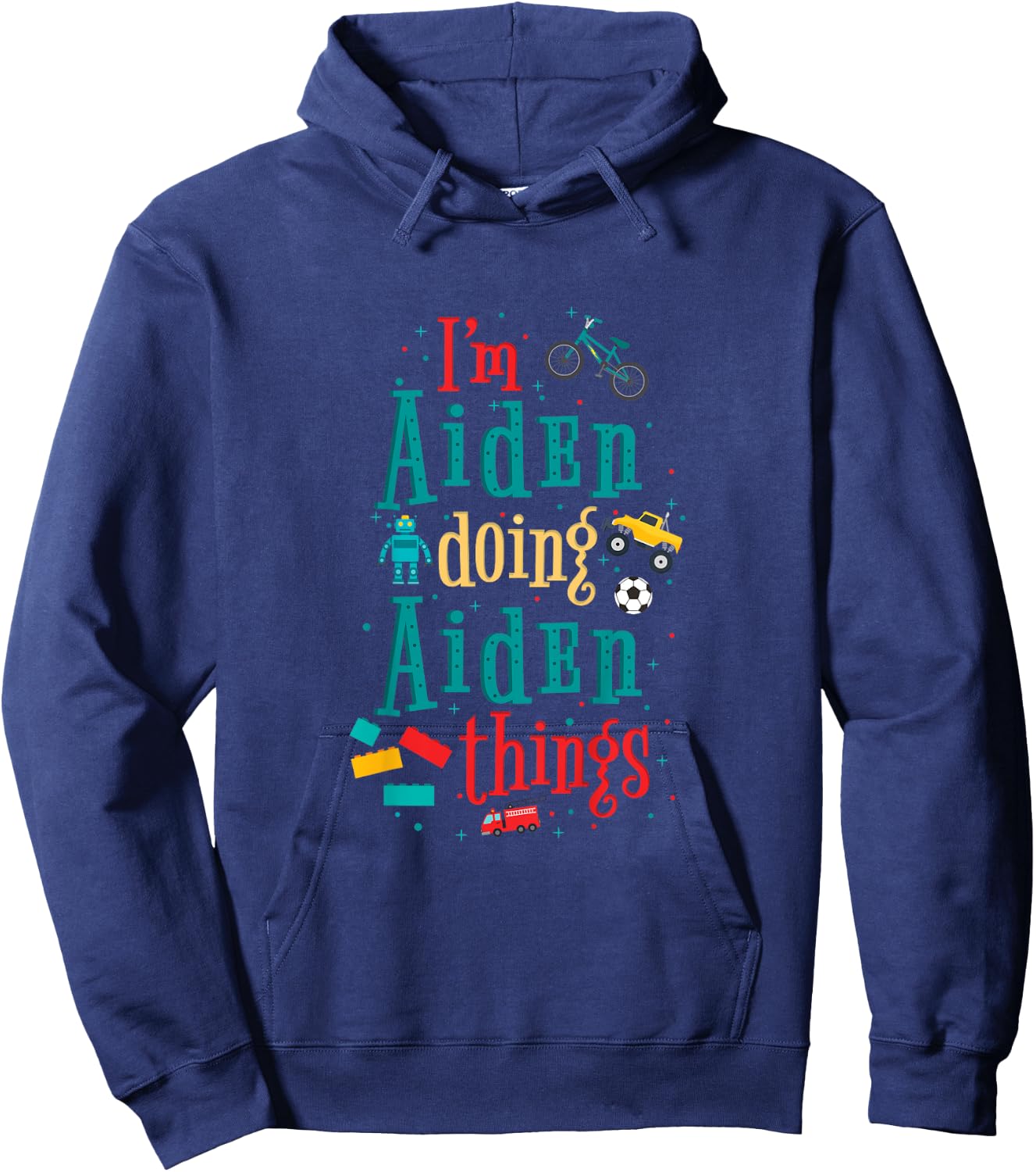 Kids I'm Aiden Doing Aiden Things Cute Boys Gift Hoodie - Hoodie | Navy
