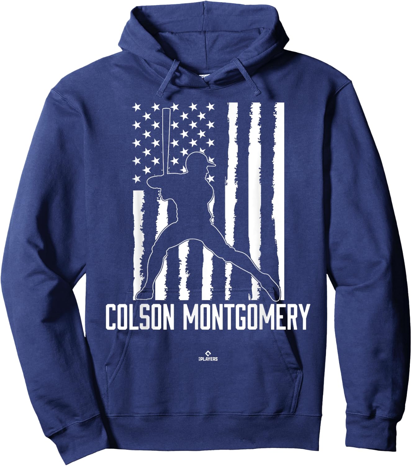 Distressed Flag Swing Colson Montgomery Prospect Baseball Hoodie - Hoodie | Navy