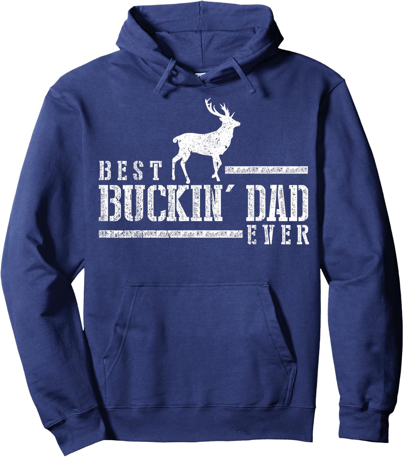 Best Bucking Dad Shirt Deer Hunting Hunter Gift Hoodie - Hoodie | Navy