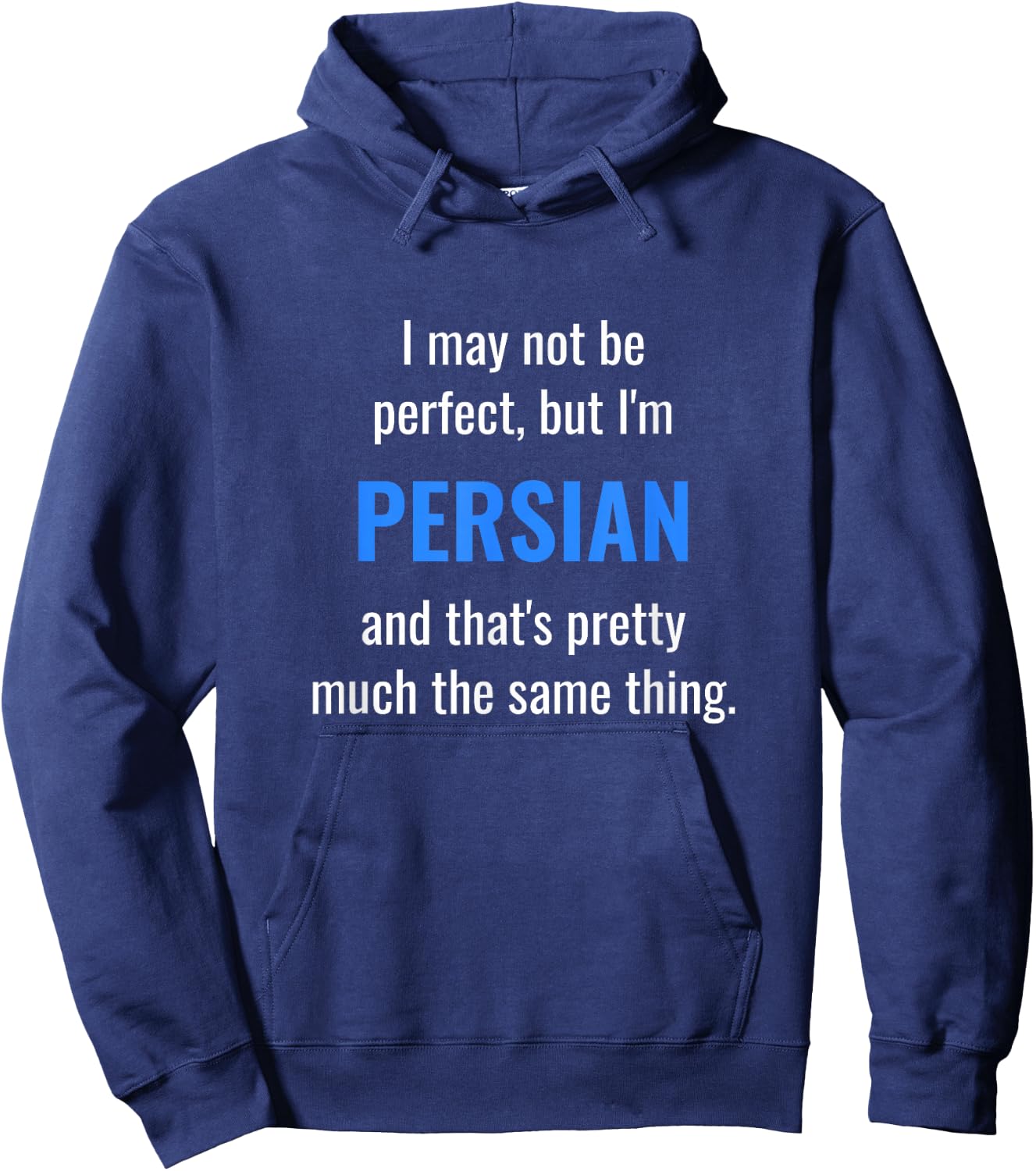 Funny Persian Design - I May Not Be Perfect Hoodie - Hoodie | Navy