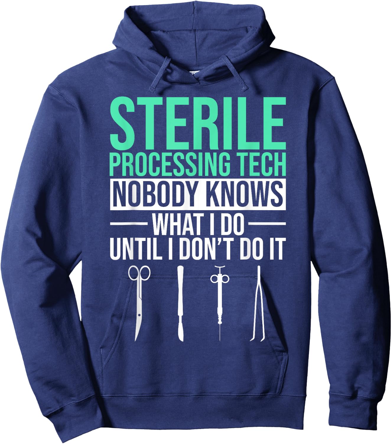 Sterila Processing Technician Tech Hoodie - Hoodie | Navy