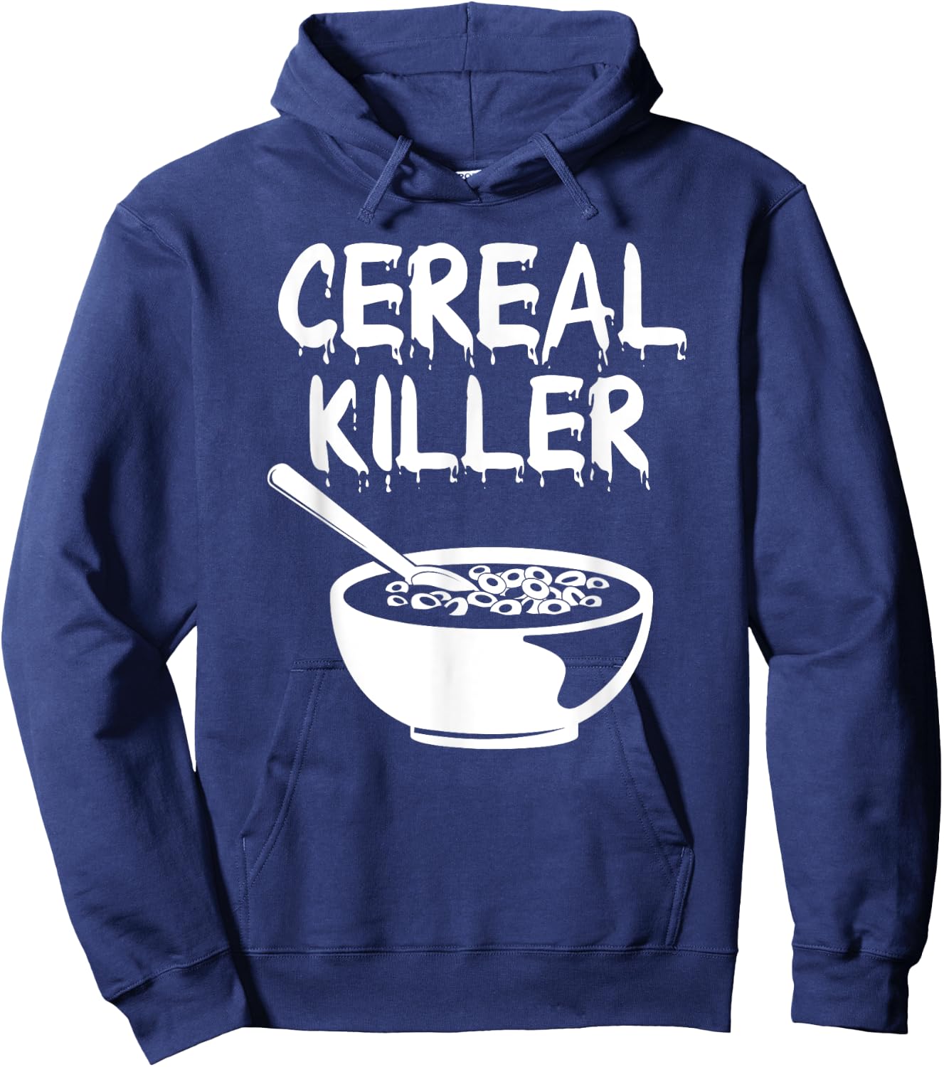 Funny Cereal Killer Shirt Breakfast Brunch Food Humor Shirt Hoodie - Hoodie | Navy