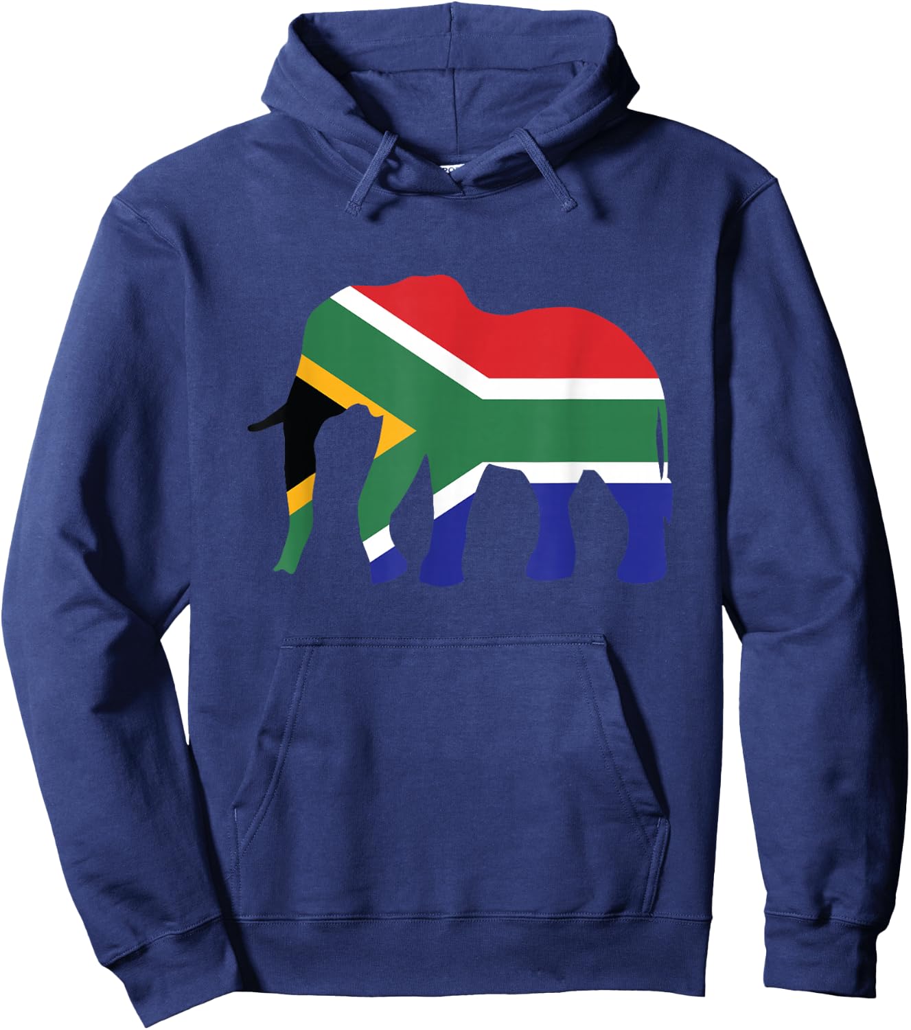 Elephant South Africa African Flag Wild Safari Gift Hoodie - Hoodie | Navy