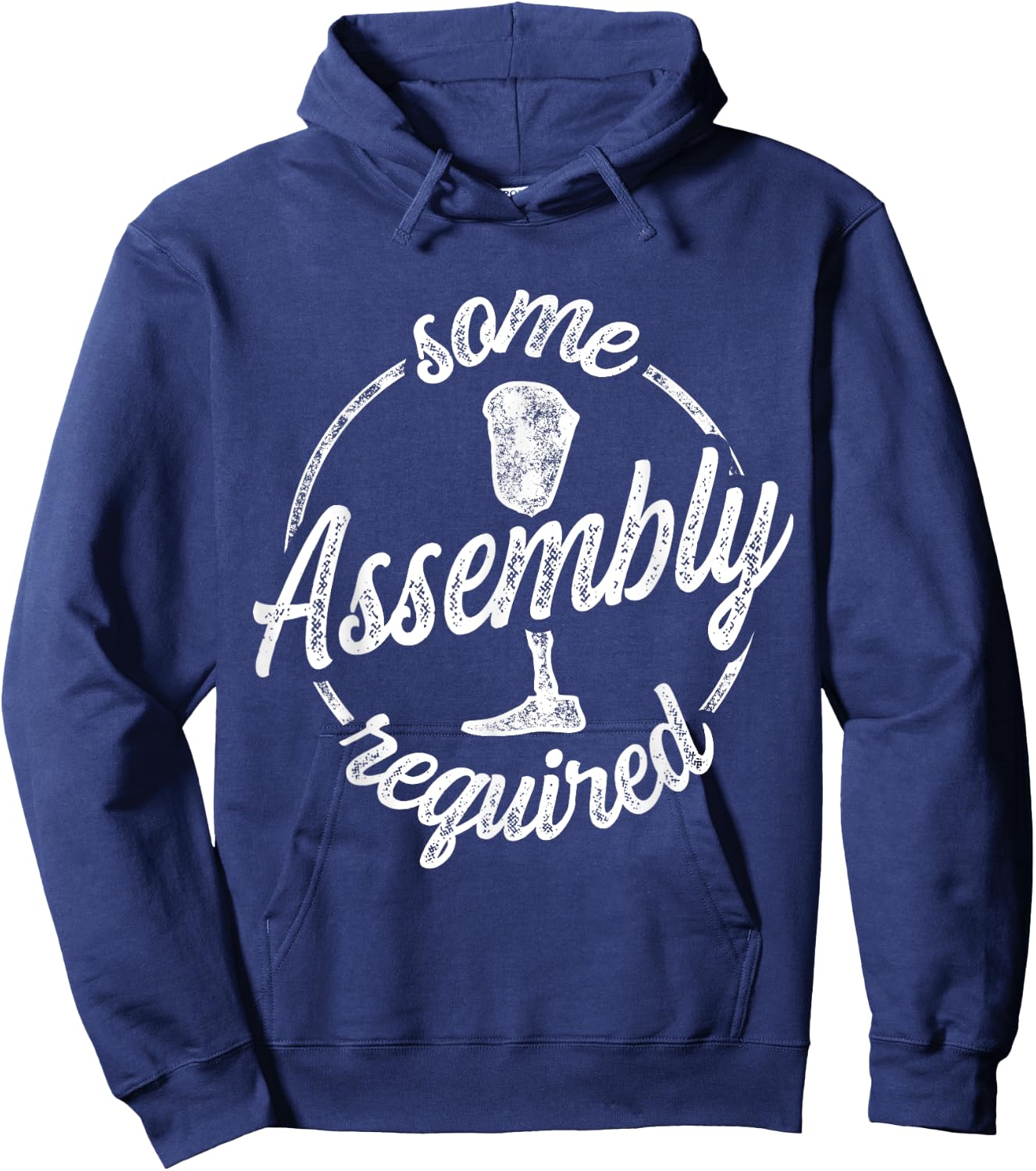 Amputee Humor Assembly Leg Arm Funny Recovery Gifts Hoodie - Hoodie | Navy