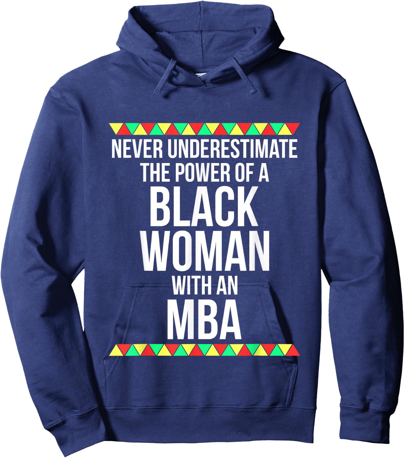 Black Queen MBA Masters Graduation T Shirt Hoodie - Hoodie | Navy