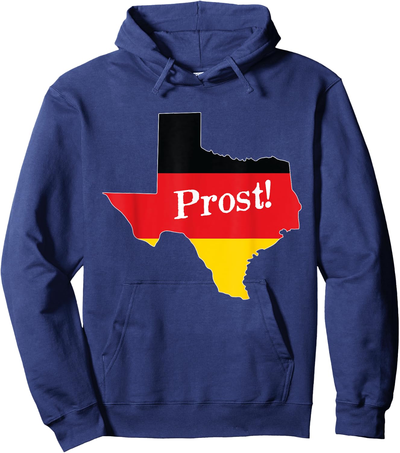 Texas TX Squad Drinking Prost Beer German Flag Oktoberfest Hoodie - Hoodie | Navy