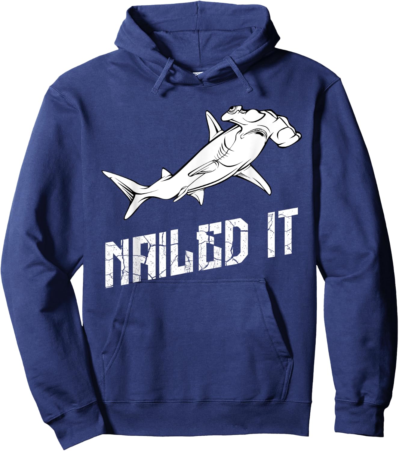 Hammerhead Shark Nailed It Ocean Week Of Shark Hoodie - Hoodie | Navy