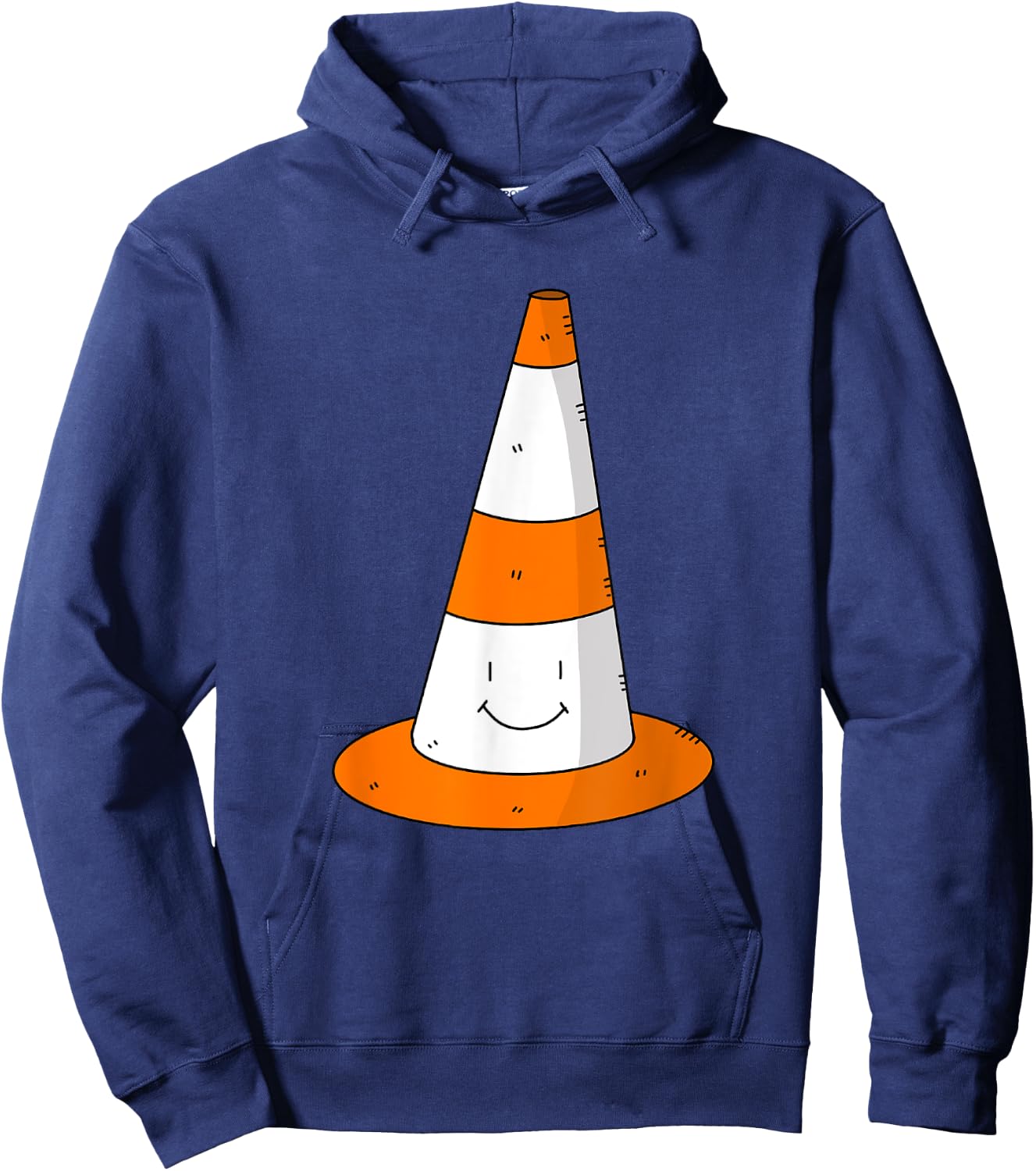 Traffic Cone Costume Adult Easy Halloween Costumes Group Hoodie - Hoodie | Navy