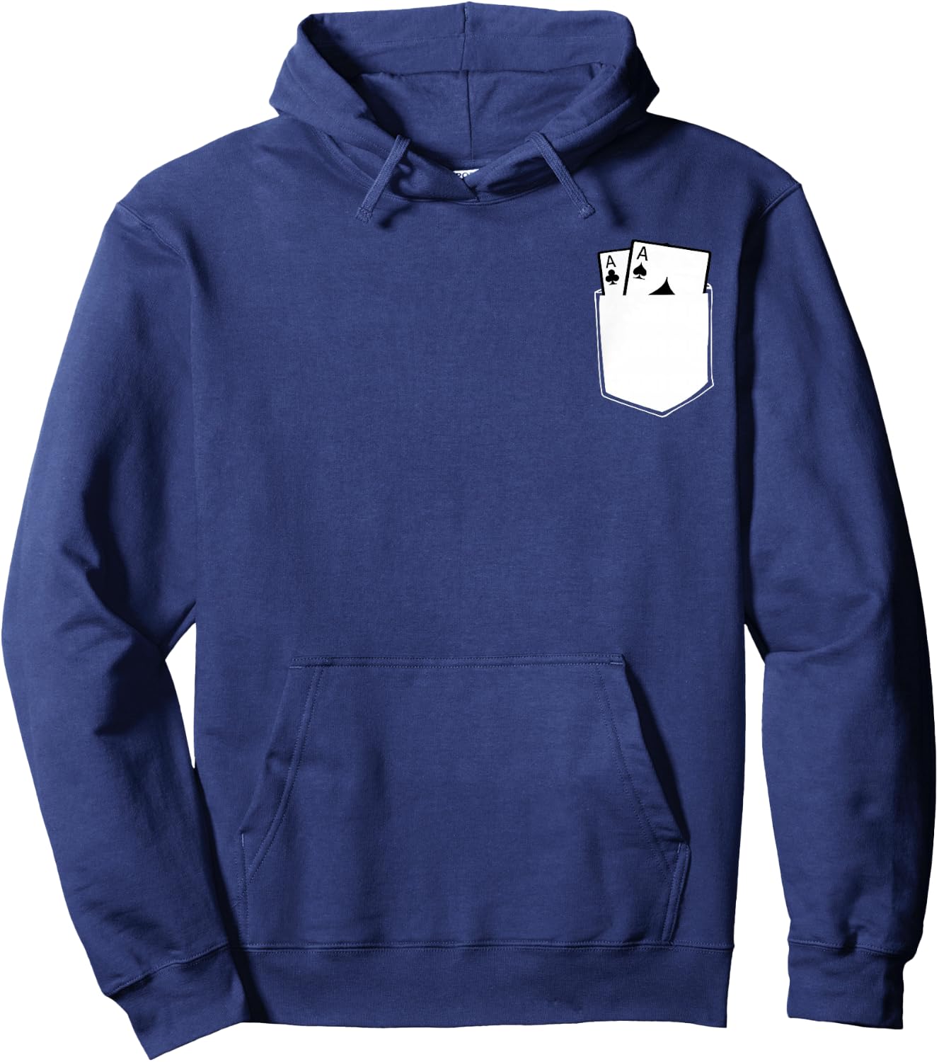 Las Vegas Aces Pocket Aces Poker Spades & Clubs Casino Gift Hoodie - Hoodie | Navy