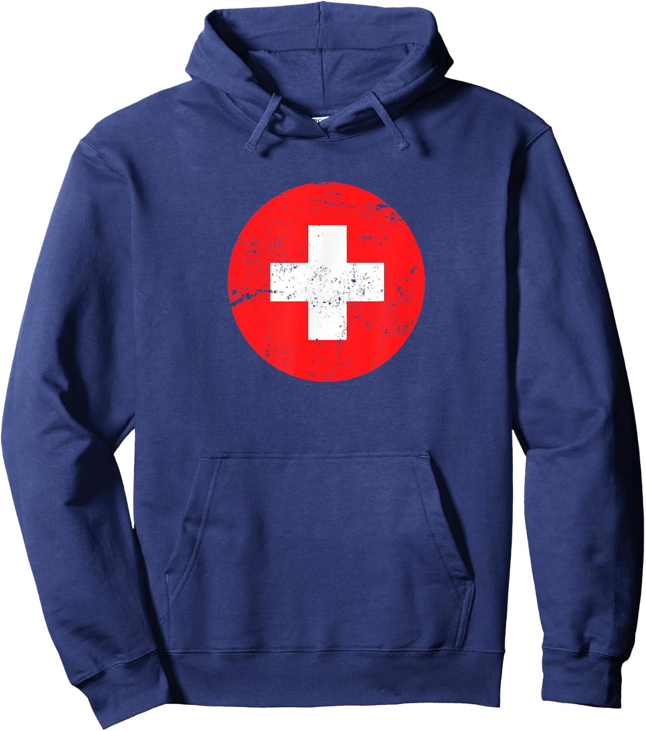 Medical Nurse Doctor Costume Uniform Red Cross Vintage Retro Hoodie - Hoodie | Navy