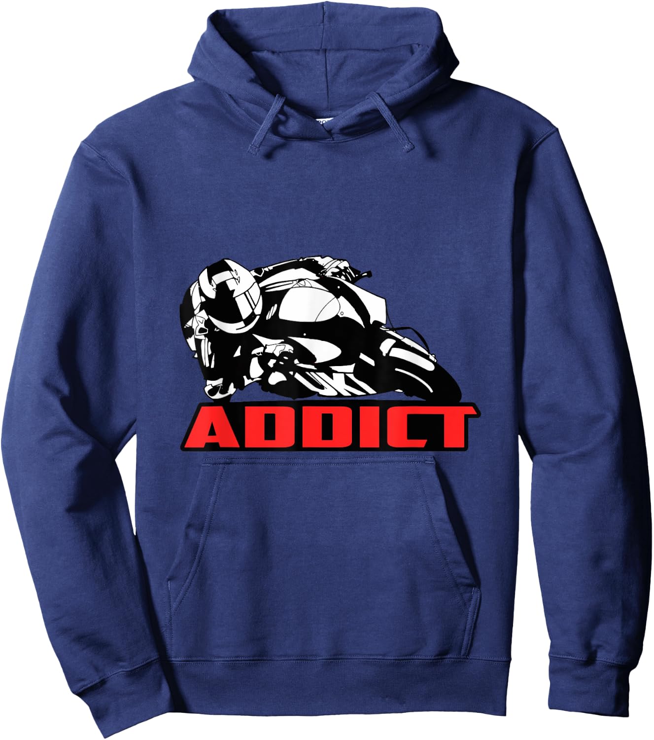 "Addict Race GP" Very Funny Vintage Moto GP Gift Hoodie - Hoodie | Navy