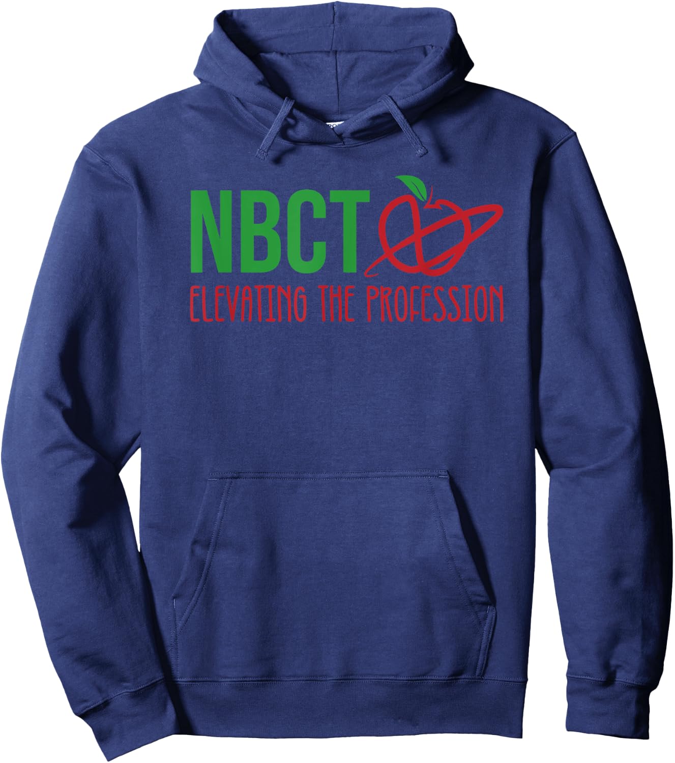 National Board Certified Teacher Minimalist Apple Women Hoodie - Hoodie | Navy