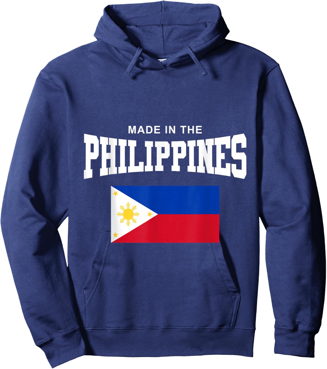 Filipino Flag Made In The Philippines Hoodie - Hoodie | Navy