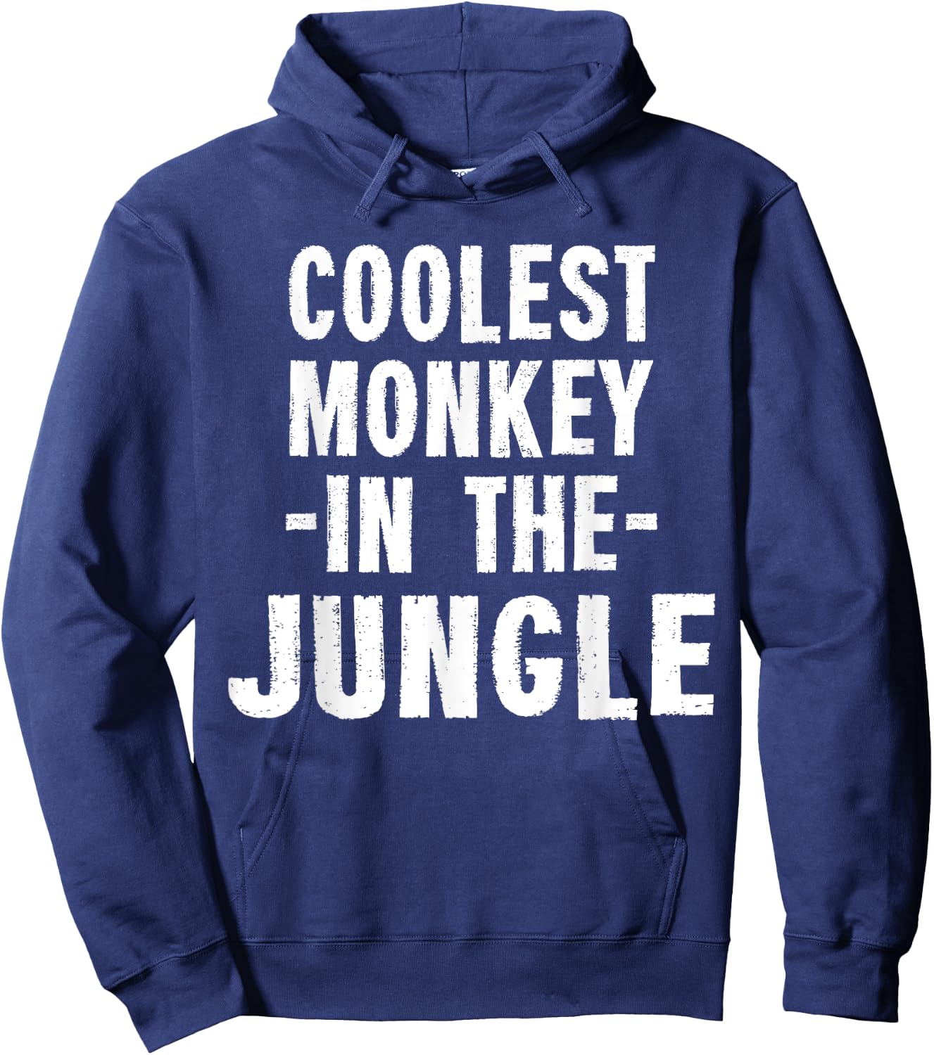 Coolest Monkey In The Jungle Ironic Odds Hoodie - Hoodie | Navy