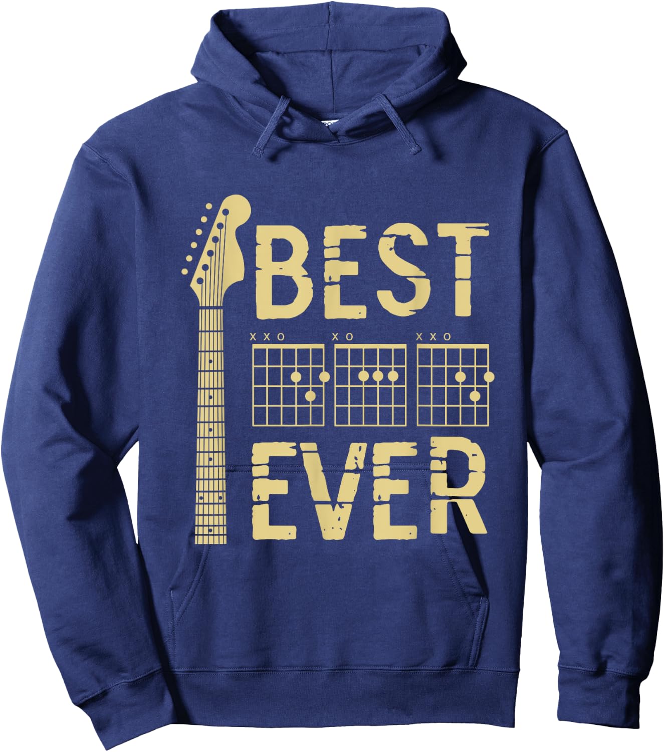 Guitarist Father Best Dad Ever D A D Chord Gifts Guitar Hoodie - Hoodie | Navy