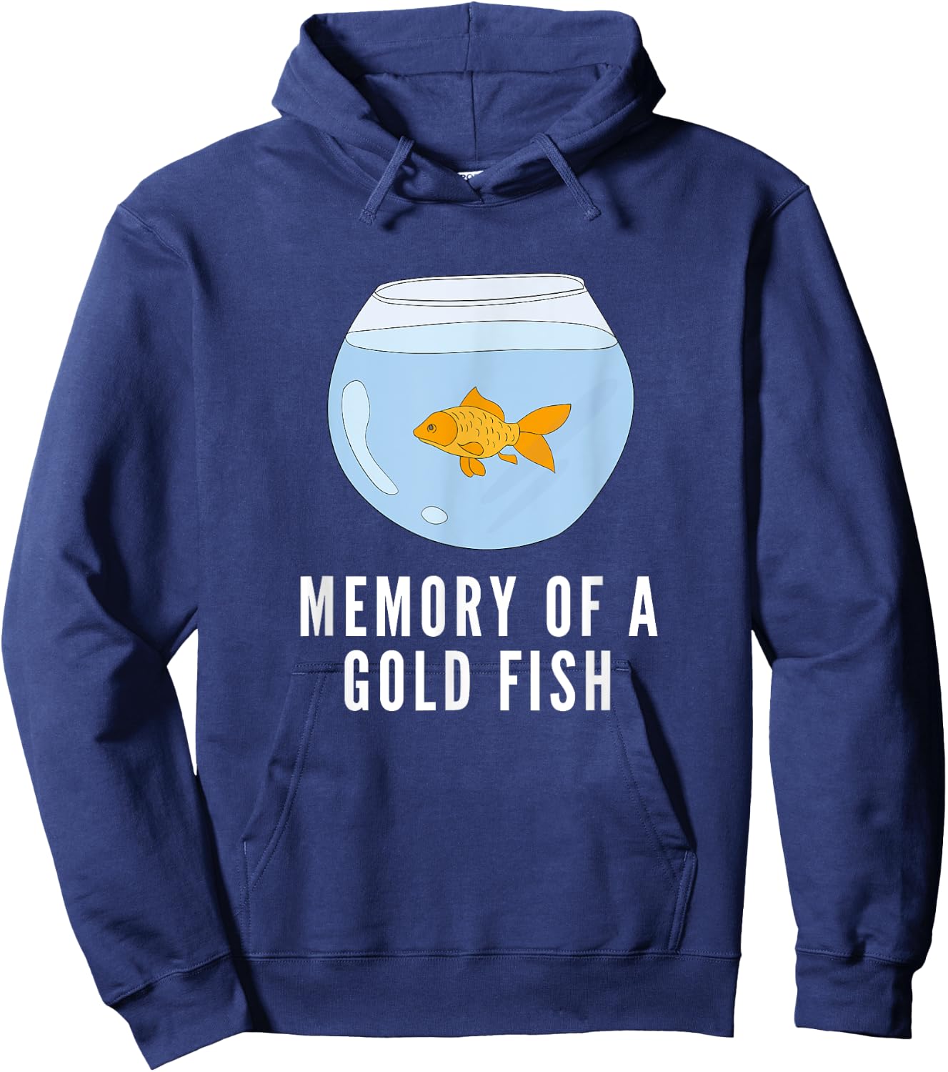 Memory of a Goldfish Funny Hoodie - Hoodie | Navy