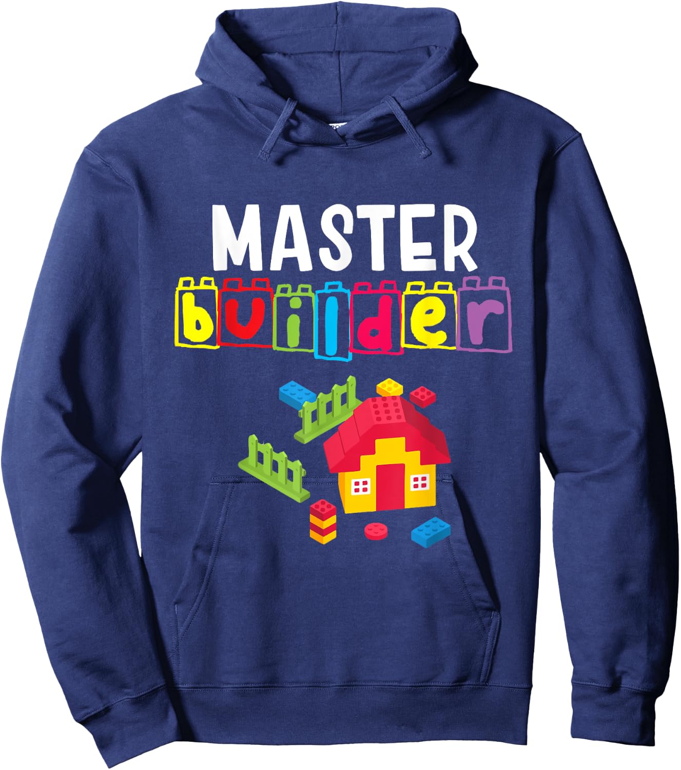 Master Builder - Building Blocks - Brick Builders Toys Gift Hoodie - Hoodie | Navy