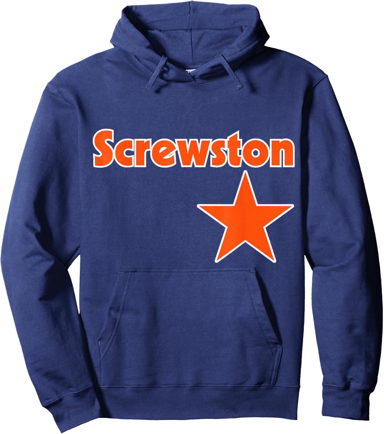 Screwston Texas H-town Houston Retro Hoodie - Hoodie | Navy