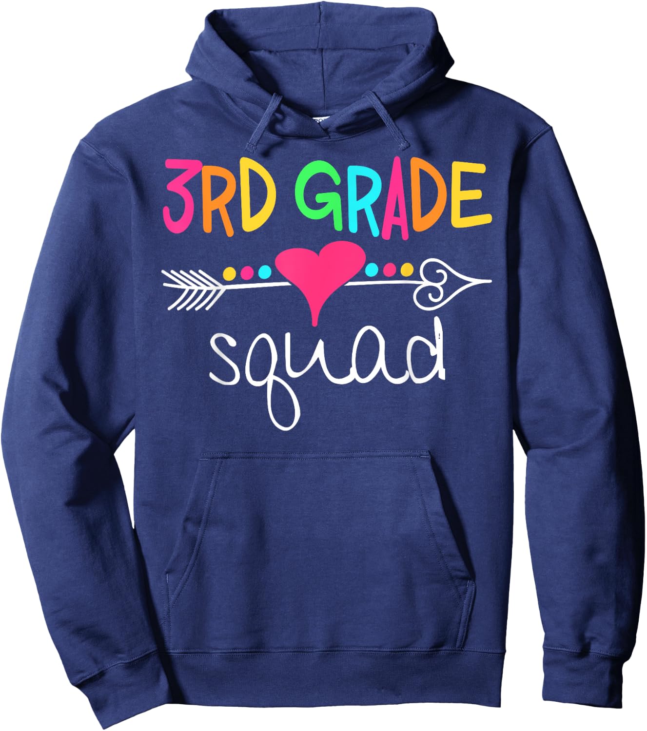 3rd Grade Squad Third Teacher Student Team Back To School Women Girls Kids Hoodie - Hoodie | Navy