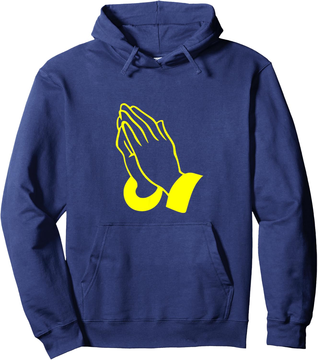 PRAYING HANDS GOD JESUS Print Hoodie - Hoodie | Navy