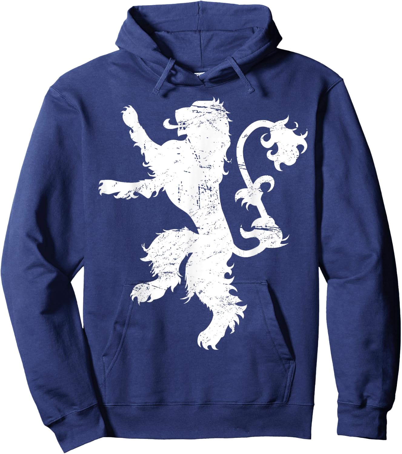 Distressed Lion Renaissance Festival Hoodie - Hoodie | Navy