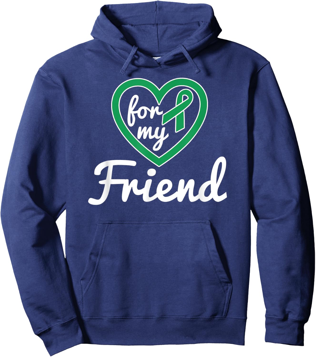 Liver Cancer Shirts for Friend Ribbon Awareness Products Hoodie - Hoodie | Navy