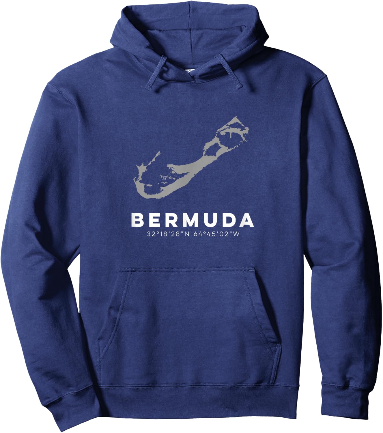 Bermuda Graphic T Hoodie - Hoodie | Navy
