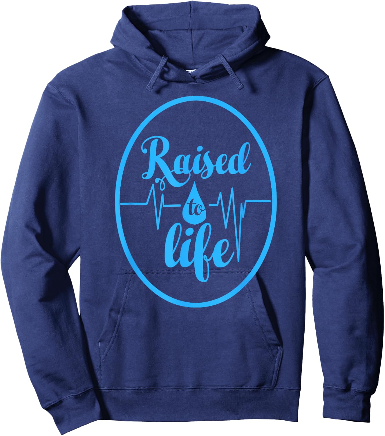 Raised To Life - Gift Christian Water Baptism Hoodie - Hoodie | Navy