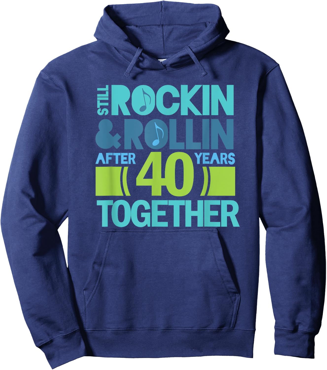 40th Anniversary 40 Years Together Couples Gift Hoodie - Hoodie | Navy