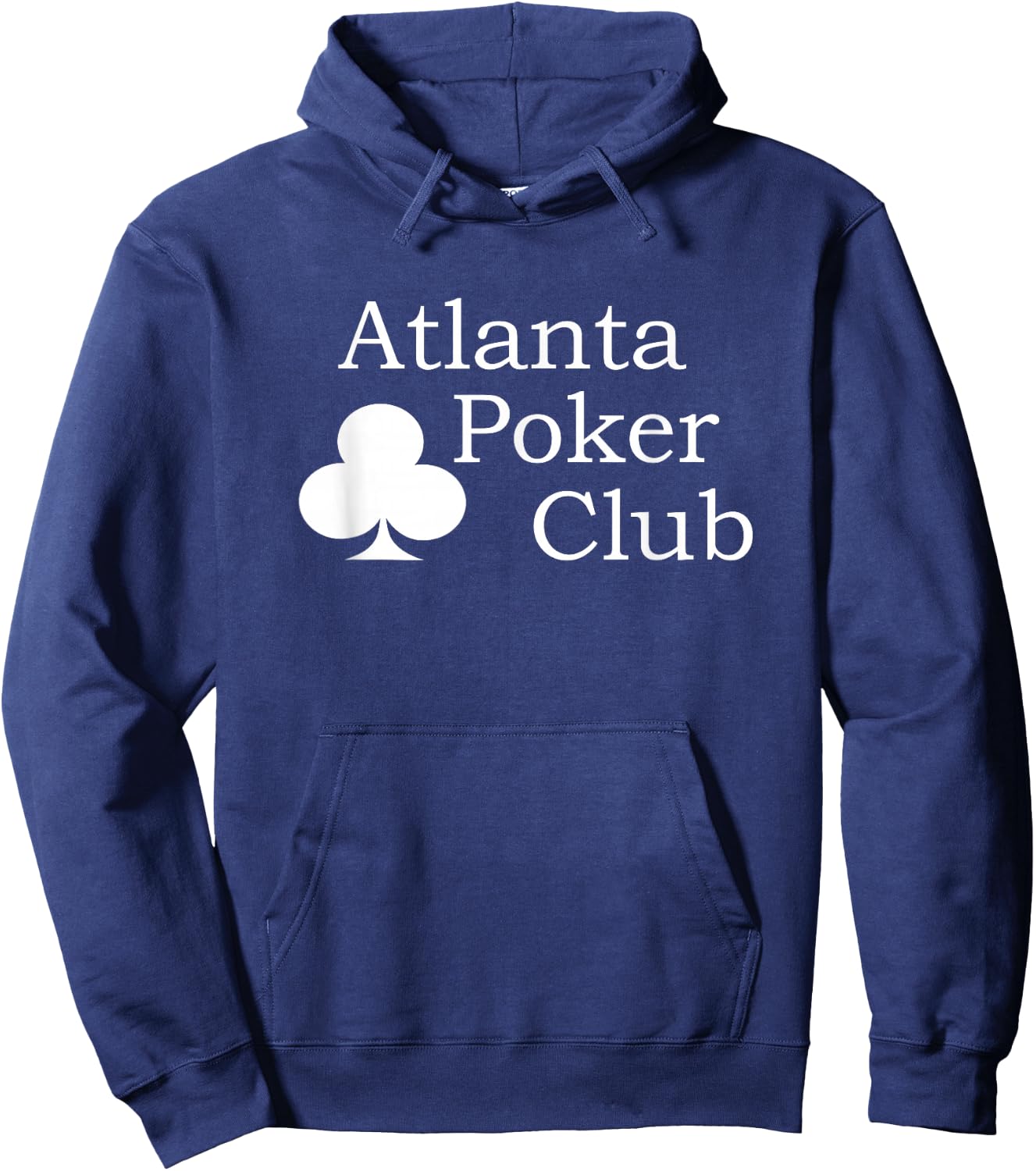 Atlanta Poker Club Classic Big White Logo Hoodie - Hoodie | Navy