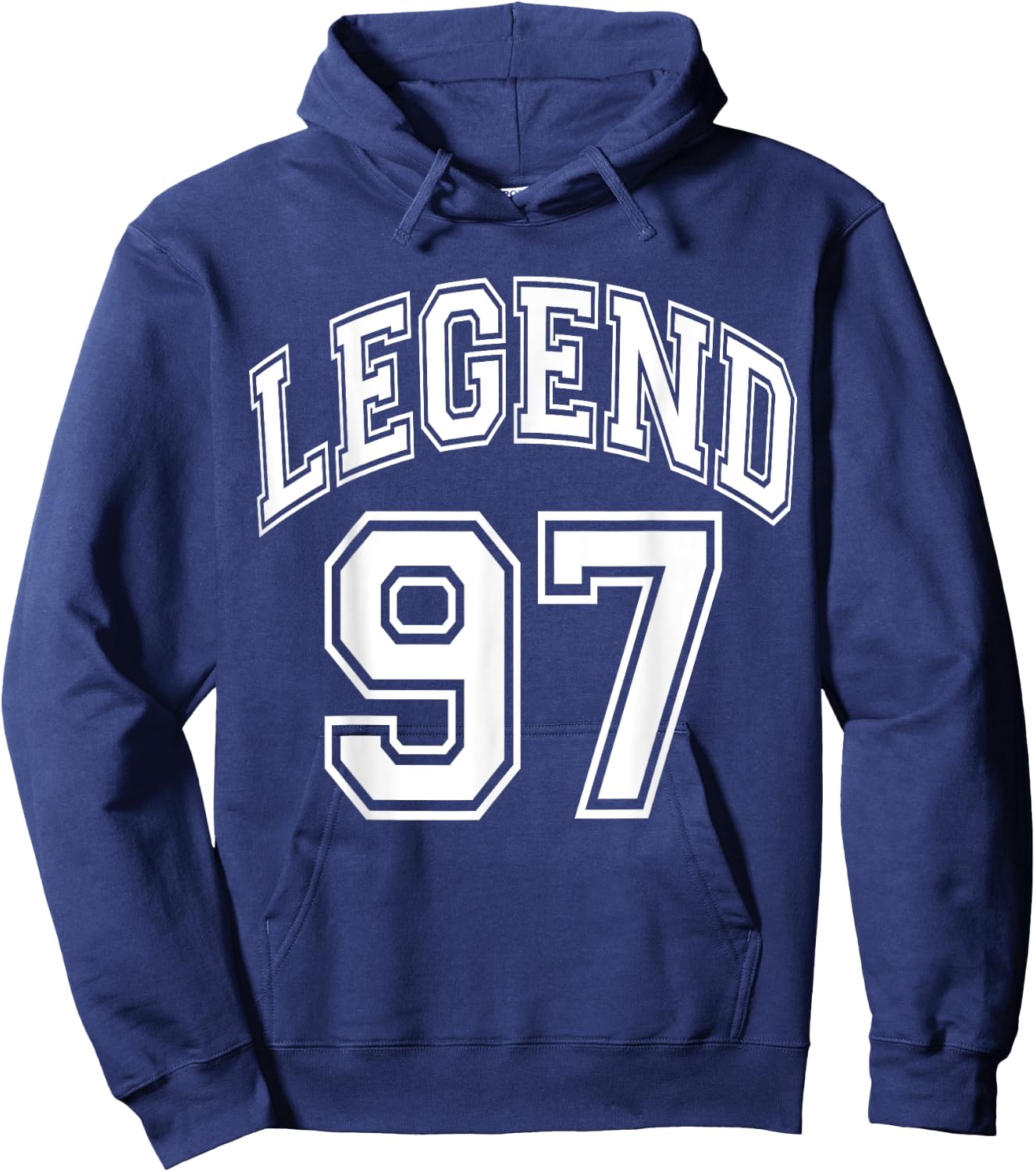 Legend 97 Number Varsity Team - 97th Birthday & 97 Years Old Hoodie - Hoodie | Navy