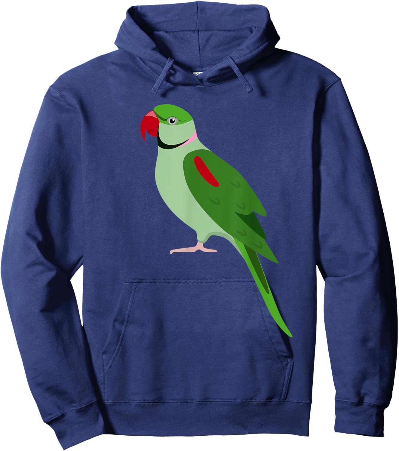 Alexandrine Parakeet Parrot Bird Men Women Boys Or Girls Hoodie - Hoodie | Navy
