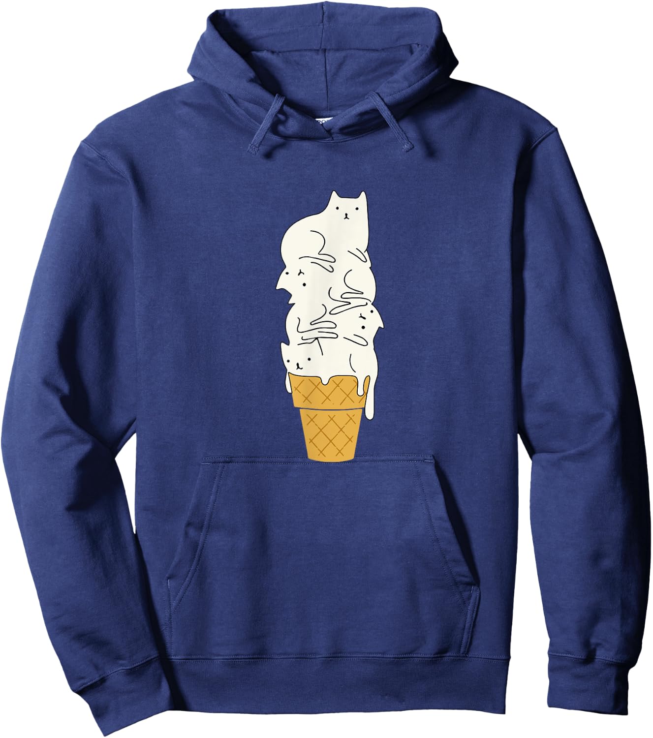 Like this ice cream? Men Women Kids cat gift Hoodie - Hoodie | Navy