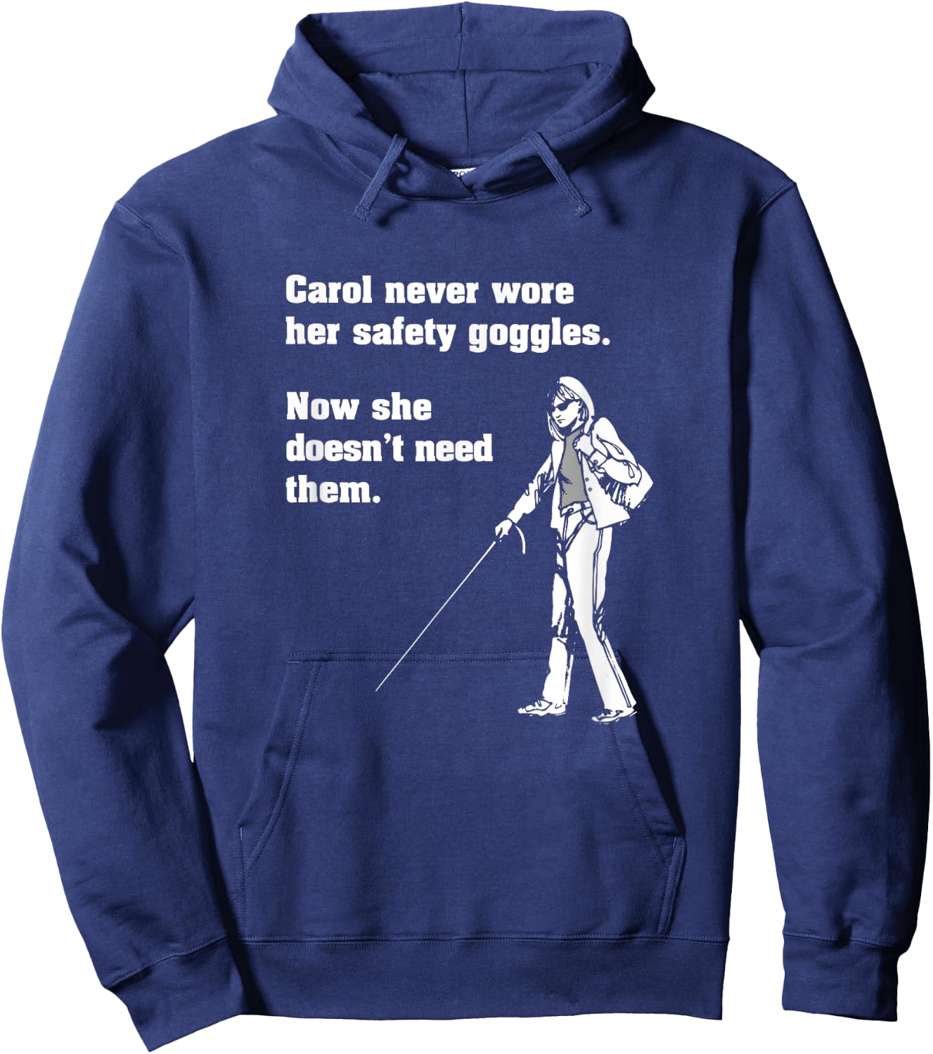 Carol Safety Goggles Shirt| Funny Science | Chemistry Hoodie - Hoodie | Navy