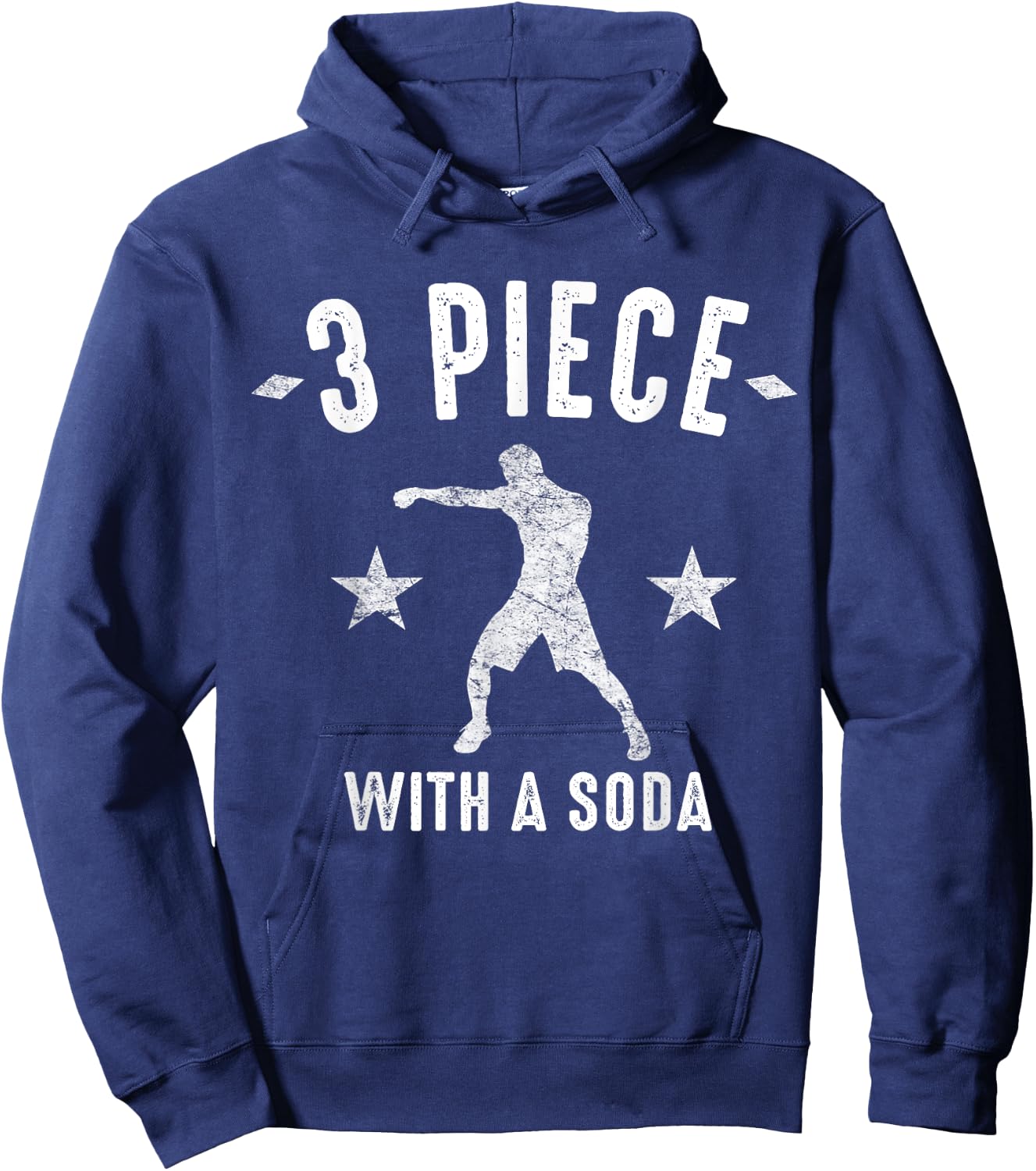 MMA Punch Combination Shirt Three Piece With A Soda Hoodie - Hoodie | Navy