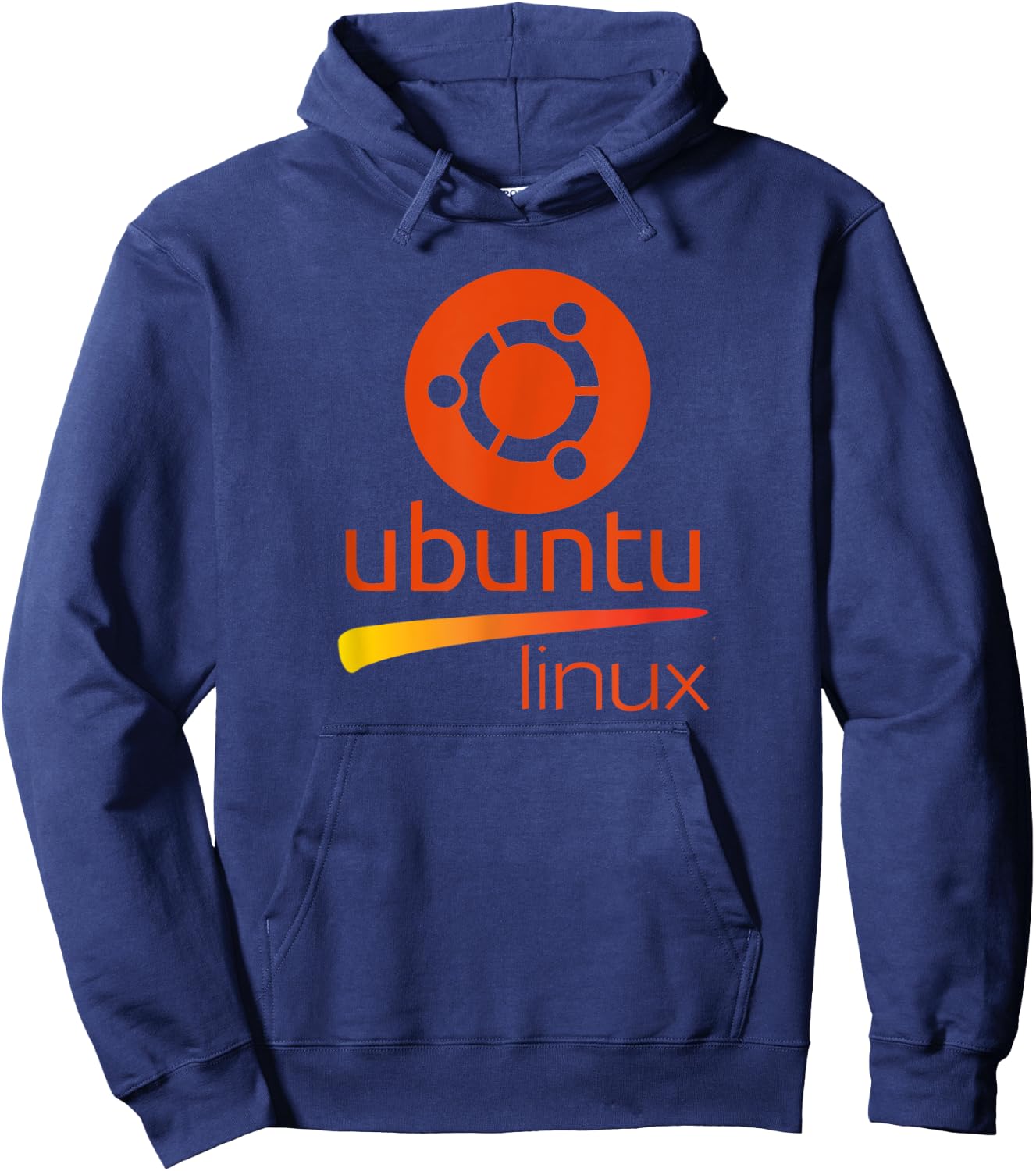 Ubuntu Linux lover with tagline and Logo Open Source Os Hoodie - Hoodie | Navy