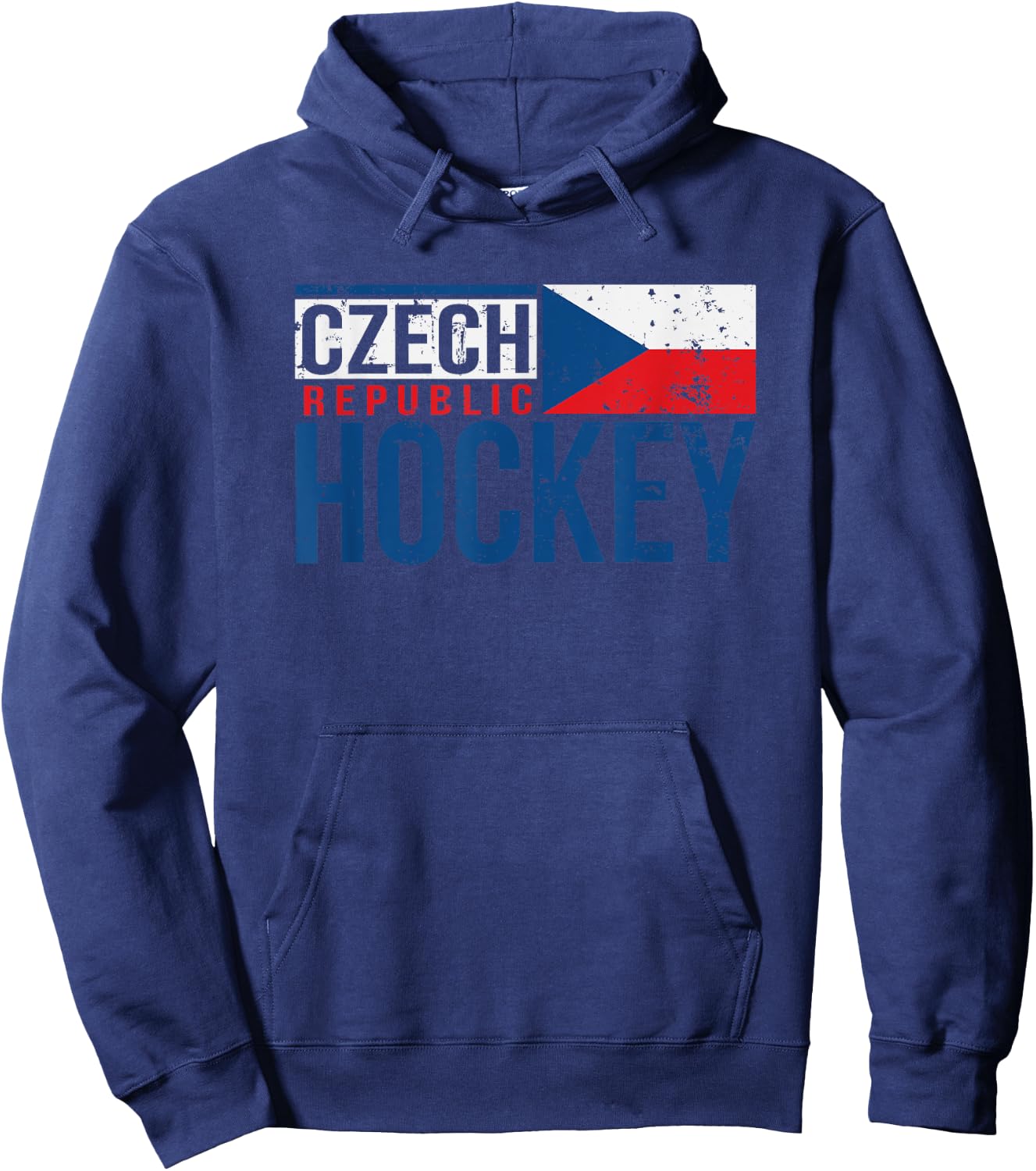 Czech Republic Czechia Hockey International Ice Supporter Hoodie - Hoodie | Navy
