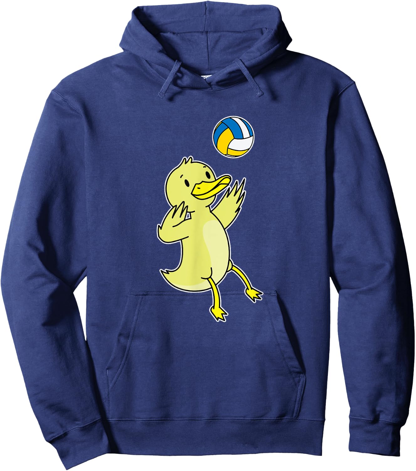Duck plays Volleyball Hoodie - Hoodie | Navy