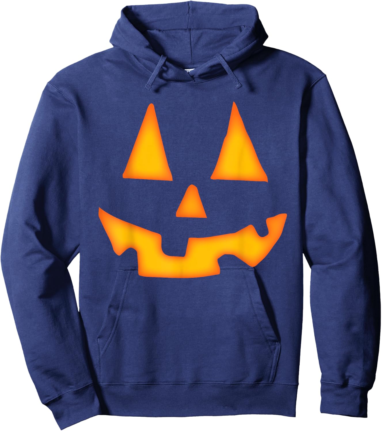 Pumpkin Halloween Women Jack O Lantern Face Hoodie - Hoodie | Navy