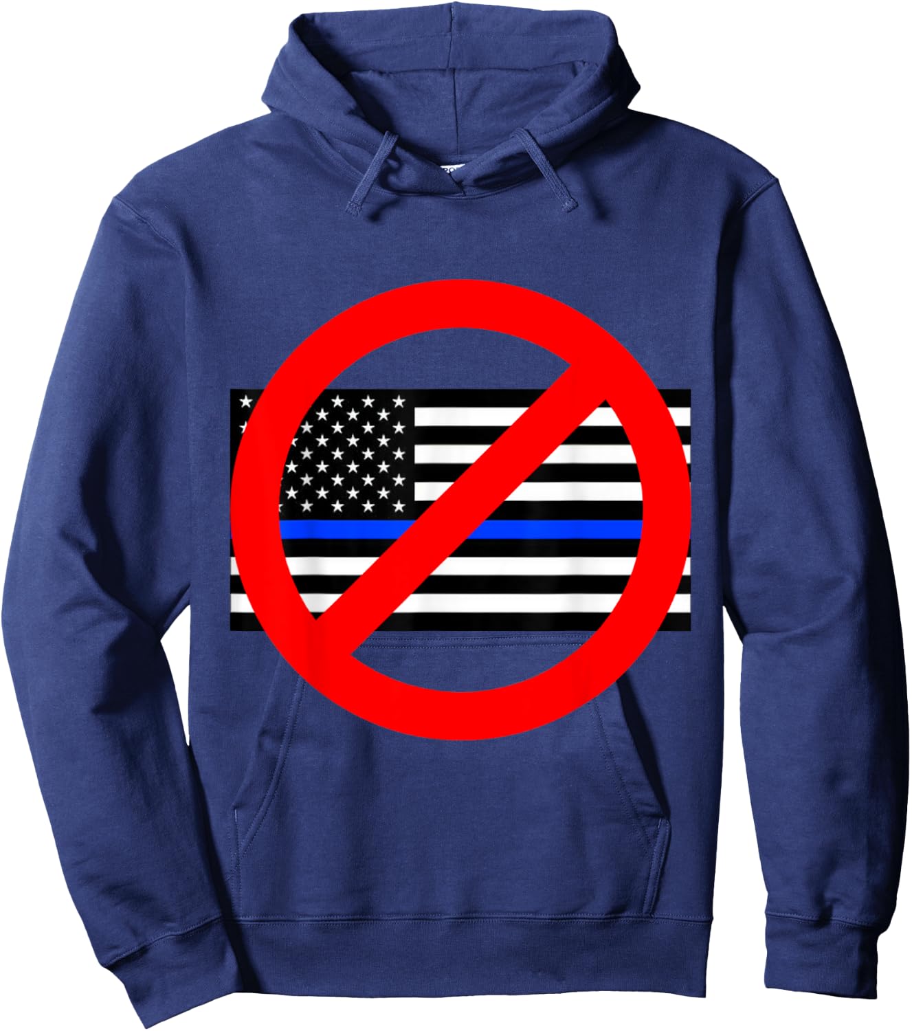 Circle Sky Anti Police State , Men's Black Cotton Blend Short Sleeve Classic Fit , Small Hoodie - Hoodie | Navy