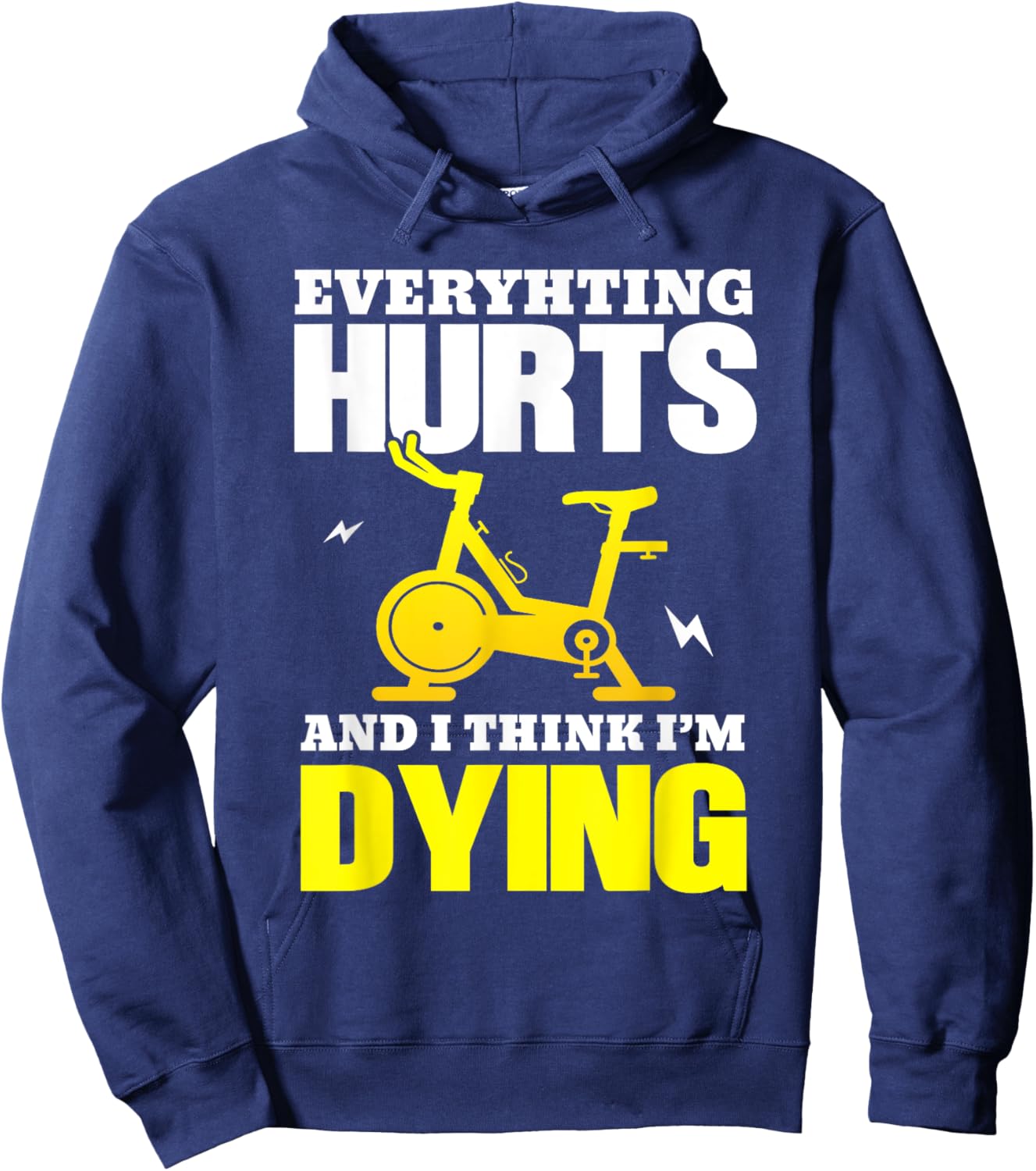 Indoor Spinning Funny Spin Class Hoodie - Hoodie | Navy