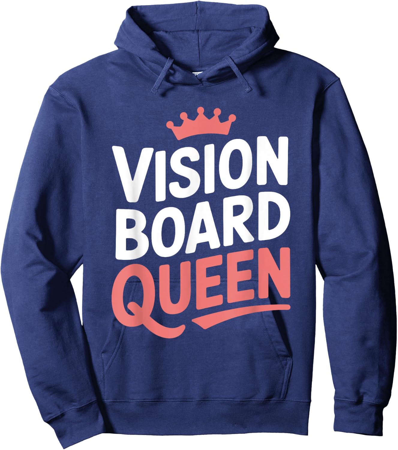 Manifestation Vision Board Goal Setting Dream Big Visualize Hoodie - Hoodie | Navy